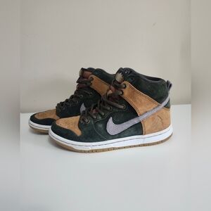 Nike Homegrown x SB Dunk High PRM 'Sequoia' Ithaca Green Brown Men's Size 4.5
